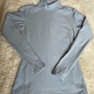 Under Armour Light Blue Mock Neck ColdGear